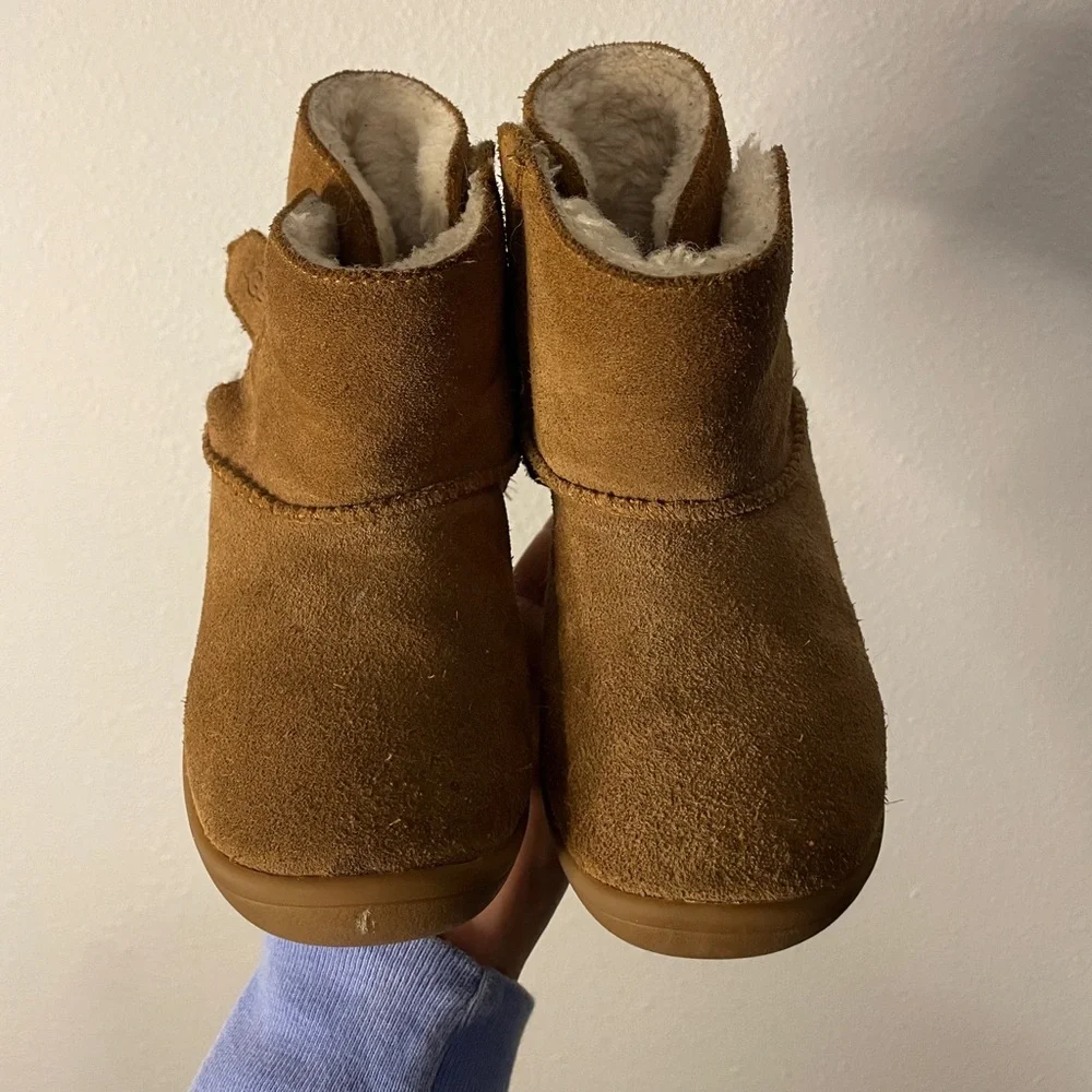 UGG Toddler Kids Girls Sz 11 Keelan Winter Boots Brown Suede